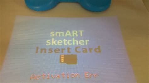 smart sketcher card initial error|smART sketcher .